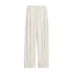 Toteme High-waist fluid trousers in Ecru