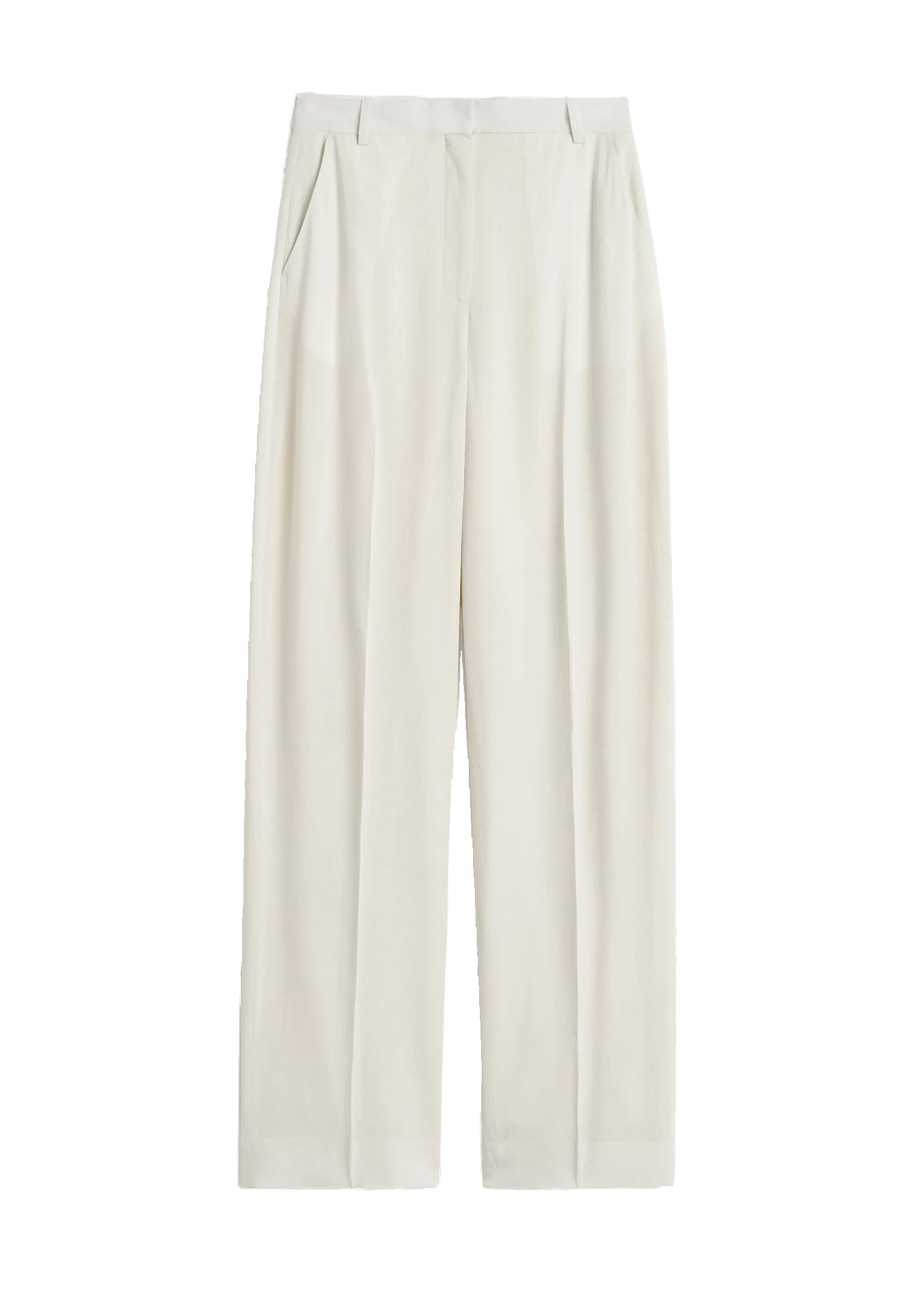 Toteme-High-waist-fluid-trousers-in-Ecru-white Toteme High-waist fluid trousers in Ecru