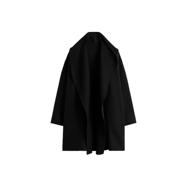 Toteme Hoodie coat in Black
