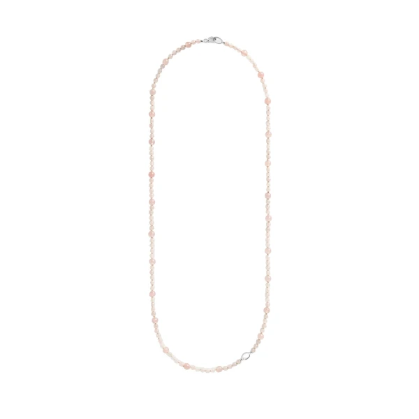 Infinity bead necklace in Bloom