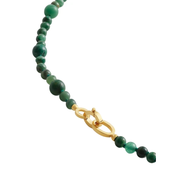 Infinity bead necklace in Dark green - Image 5