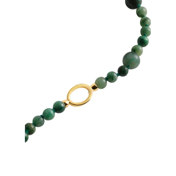 Infinity bead necklace in Dark green - Image 6