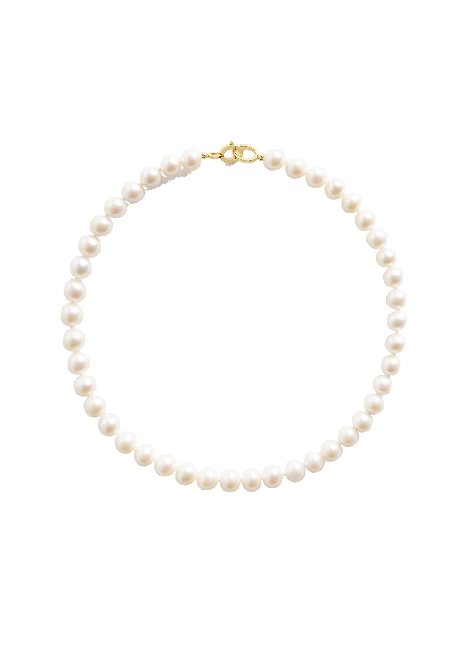 Infinity pearl choker in White