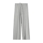 Toteme Jersey drawstring trousers in Pale grey mélange