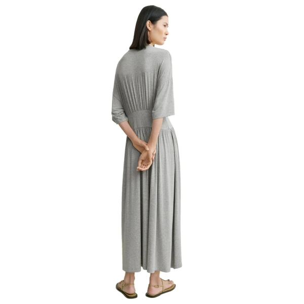 Toteme Jersey tee dress in Pale grey mélange, view 4