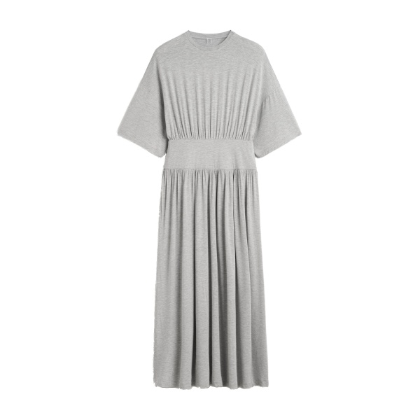 Toteme Jersey tee dress in Pale grey mélange