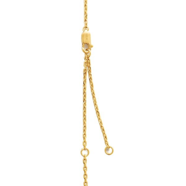 Large onyx drop necklace in Black / Gold - Image 6