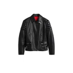 Toteme Leather biker in Black