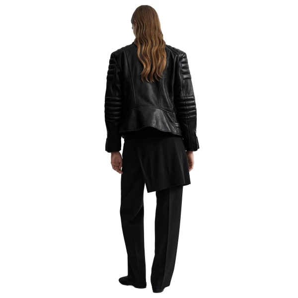 Toteme Leather biker in Black, view 4