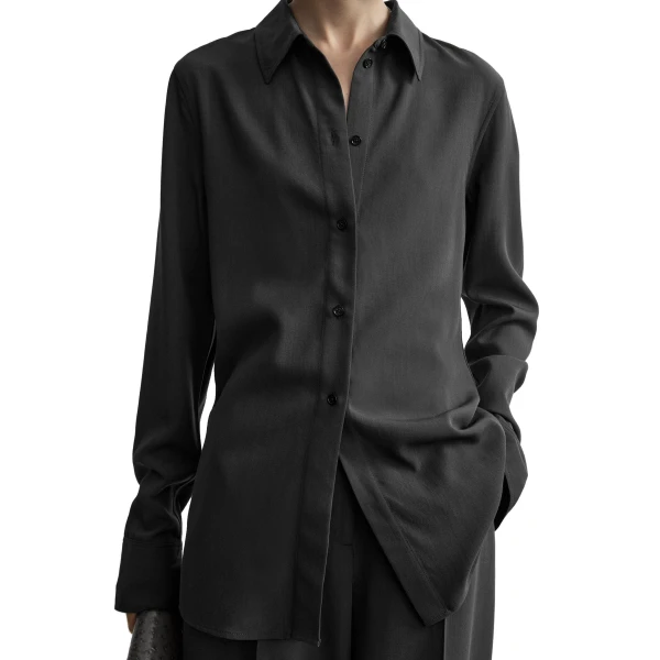 Toteme Lightweight shirt in Washed black, view 5