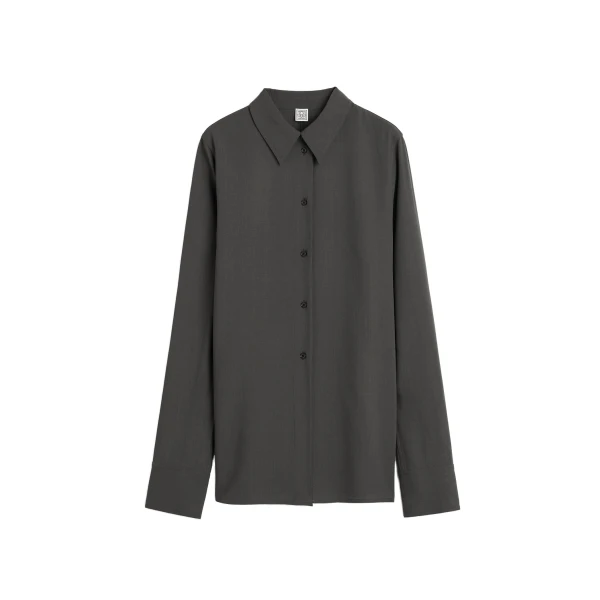 Lightweight shirt in Washed black