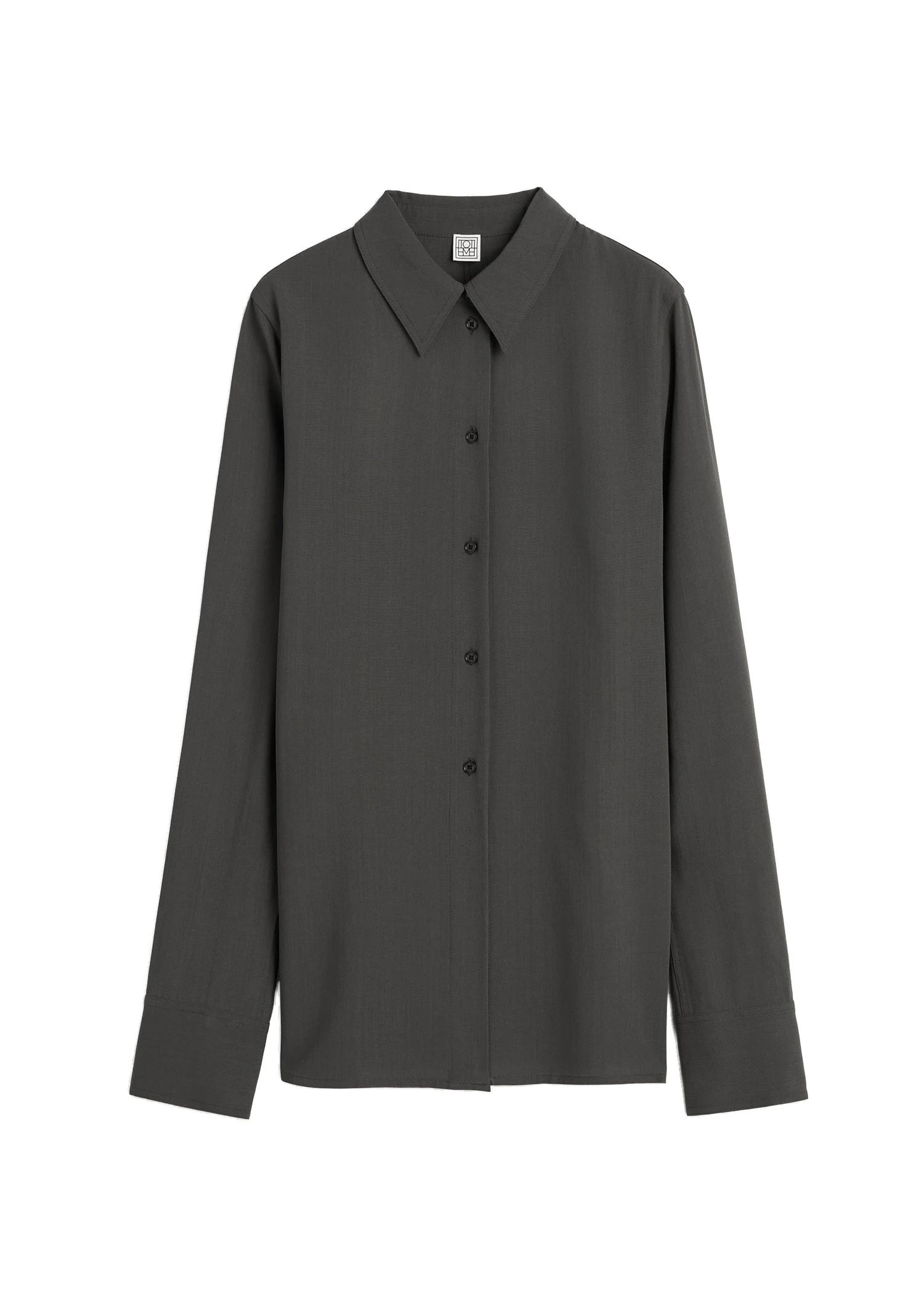 Toteme-Lightweight-shirt-in-Washed-black-white Toteme Lightweight shirt in Washed black