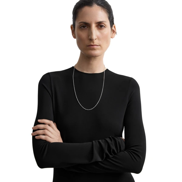 Toteme Long-sleeve everyday dress in Black, view 5