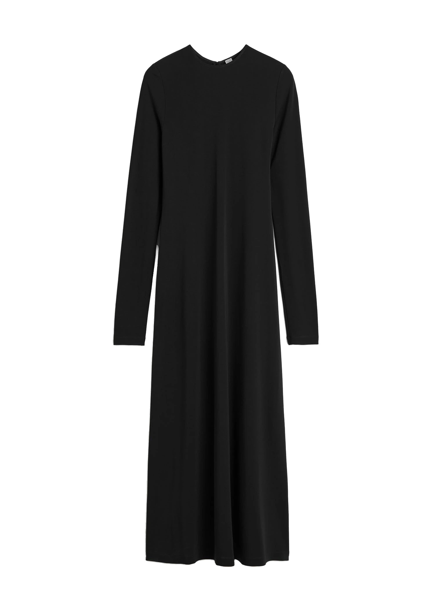 Toteme-Long-sleeve-everyday-dress-in-Black-white Toteme Long-sleeve everyday dress in Black