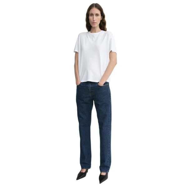 Toteme Low straight denim in Indigo, view 2