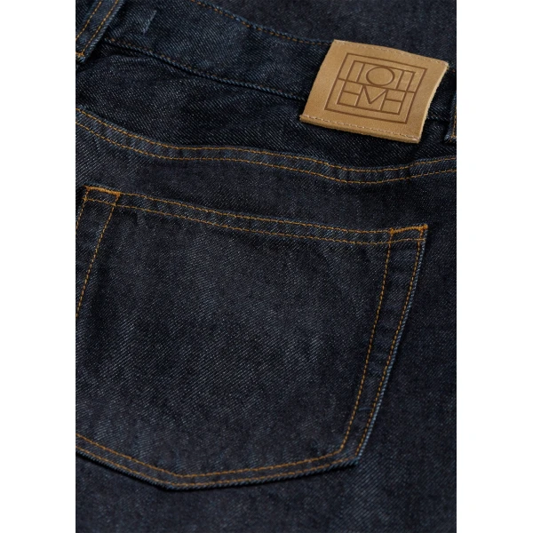 Toteme Low straight denim in Rinsed blue, view 6