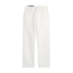 Toteme Low straight denim in White