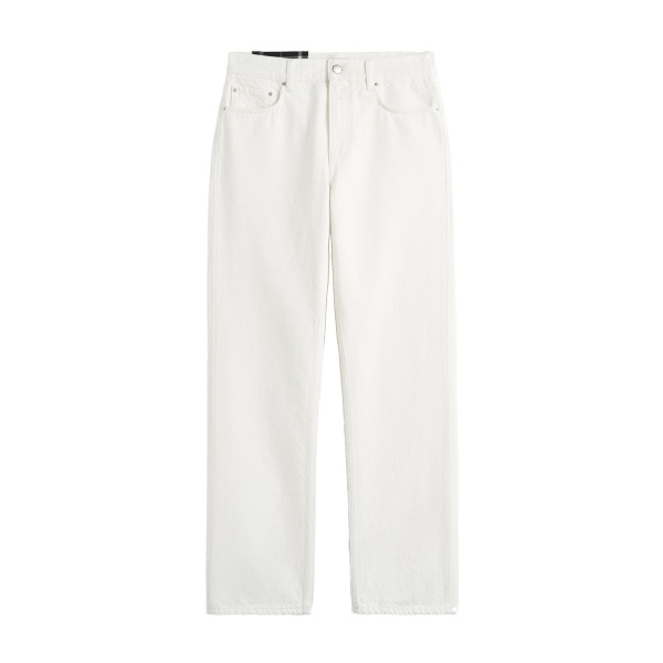 Toteme Low straight denim in White