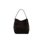 Toteme Medium belted suede tote in Espresso brown
