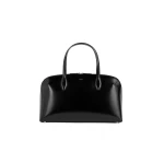 Toteme Medium box-leather day tote in Black