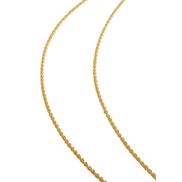 Medium jade drop necklace in Dark green / Gold - Image 5