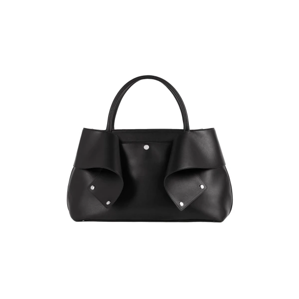 Mercer leather tote in Black / Red