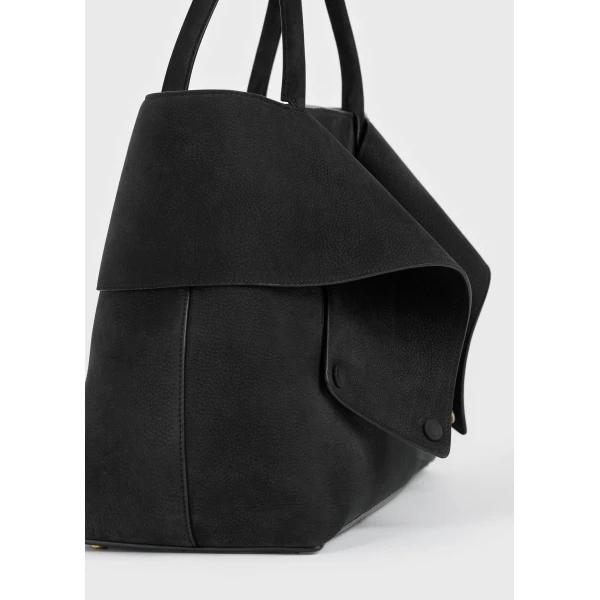 Mercer nubuck tote in Black - Image 6