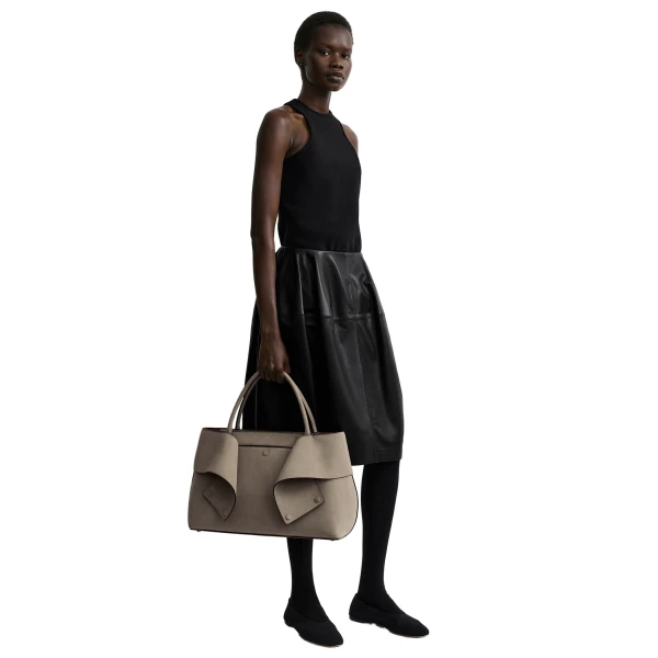 Mercer nubuck tote in Rock - Image 2