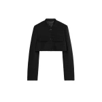 Toteme Micro blazer in Black / Black