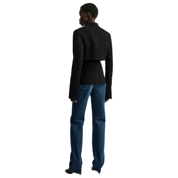 Toteme Micro blazer in Black / Black, view 4