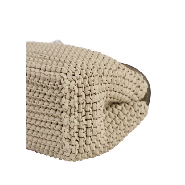 Mini T-Lock woven-leather clutch in Fawn - Image 6