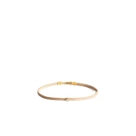Toteme Mini diamond bracelet in Beige / Gold