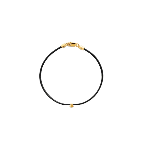 Mini diamond bracelet in Black / Gold - Image 4