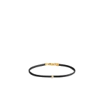 Toteme Mini diamond bracelet in Black / Gold