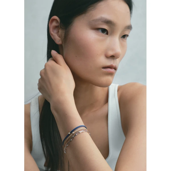 Mini diamond bracelet in Blue / Gold - Image 2