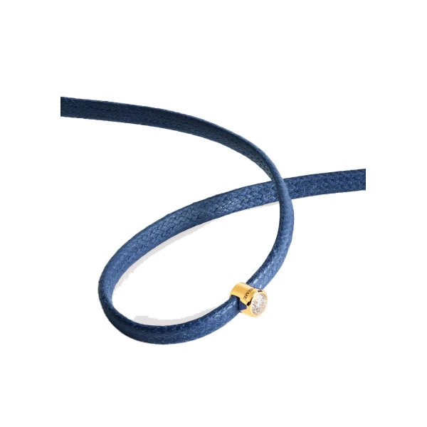 Mini diamond bracelet in Blue / Gold - Image 5