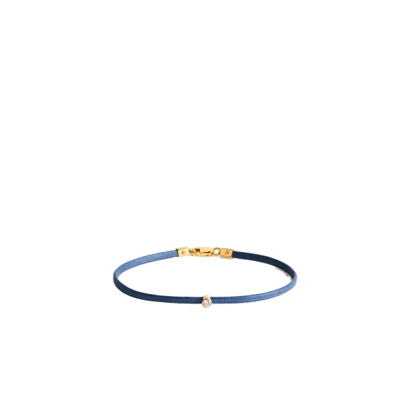 Mini diamond bracelet in Blue / Gold