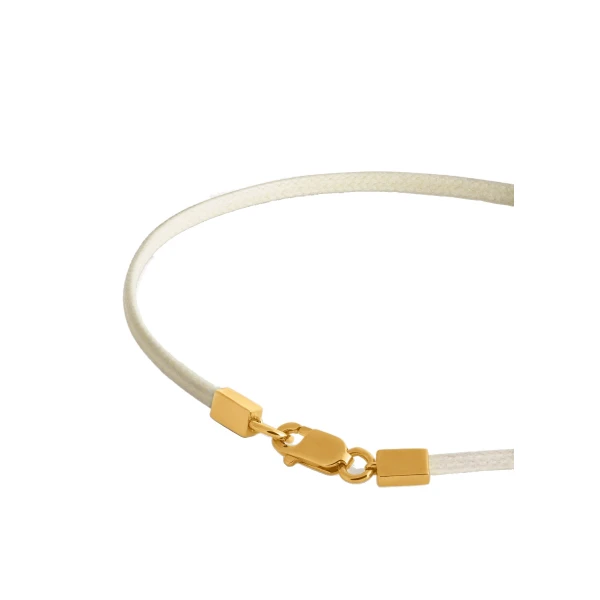 Mini diamond bracelet in White / Gold - Image 6