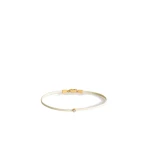 Toteme Mini diamond bracelet in White / Gold