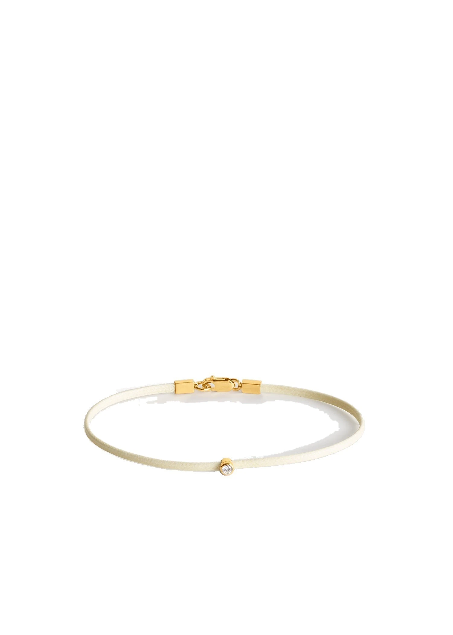 Mini diamond bracelet in White / Gold