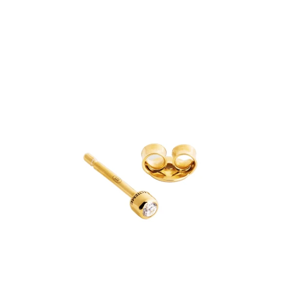 Mini diamond studs in Gold - Image 3