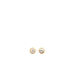 Toteme Mini diamond studs in Gold