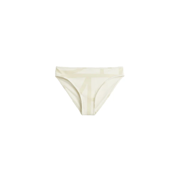 Toteme Monogram bikini bottoms in Ecru / Straw