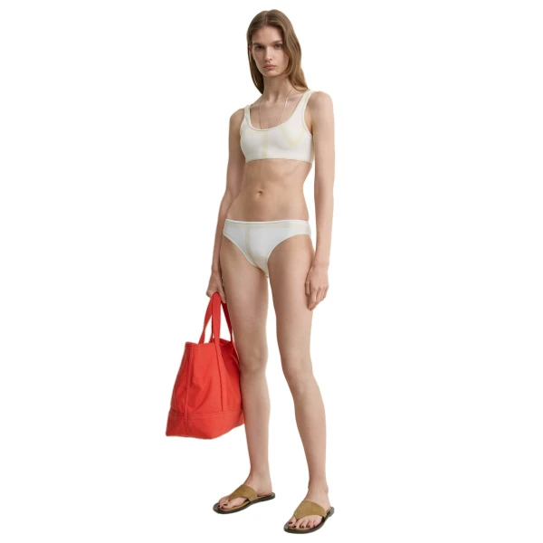 Toteme Monogram bikini bottoms in Sand, view 2