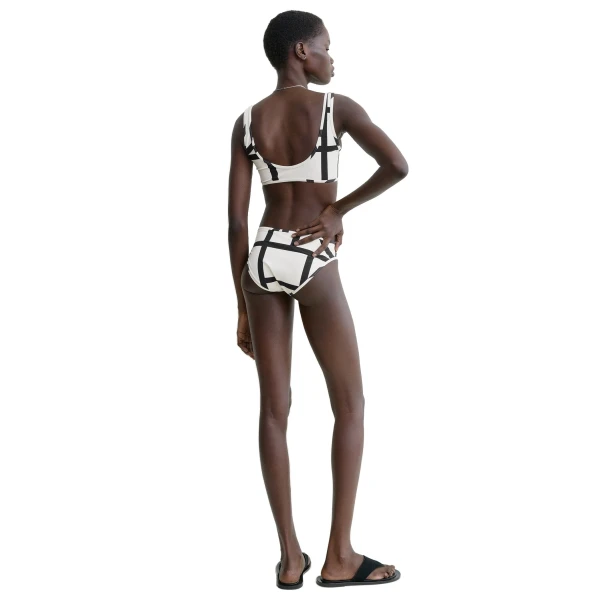 Toteme Monogram bikini bottoms in Tofu, view 4