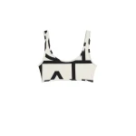 Toteme Monogram bikini top in Tofu
