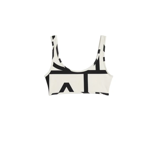 Toteme Monogram bikini top in Tofu