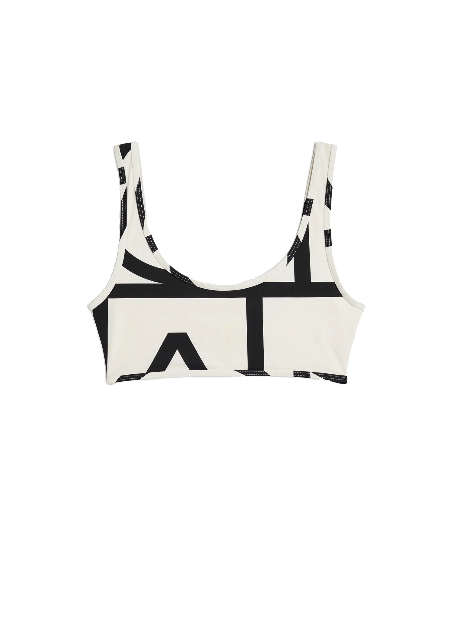 Toteme-Monogram-bikini-top-in-Tofu-white Toteme Monogram bikini top in Tofu
