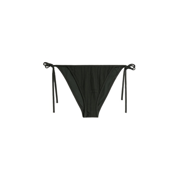 Toteme Monogram pointelle bikini bottoms in Dark green