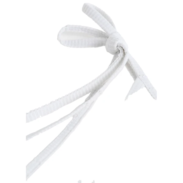 Toteme Monogram pointelle bikini bottoms in White, view 6